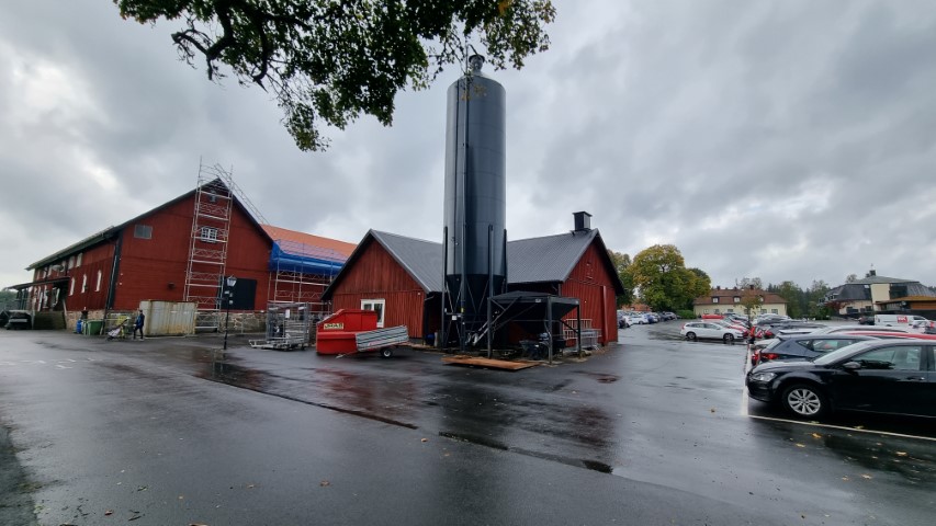 Pelletssilo till Hooks Herrgård